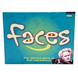 Faces Board Game Buffalo Games Party Game 3–8 Players Complete Ages 10+